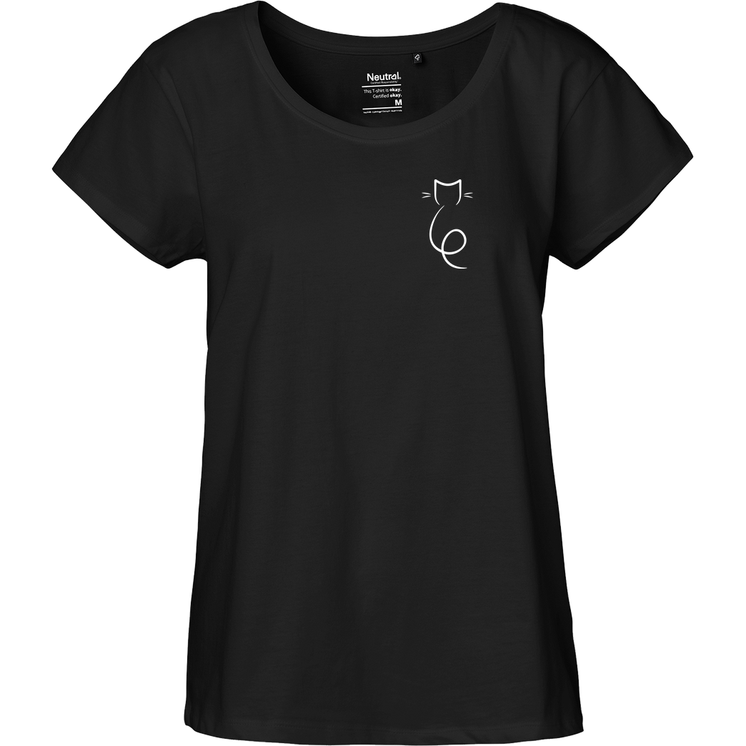 GustafGabel Gustaf Gabel - GCat T-Shirt Fairtrade Loose Fit Girlie - schwarz