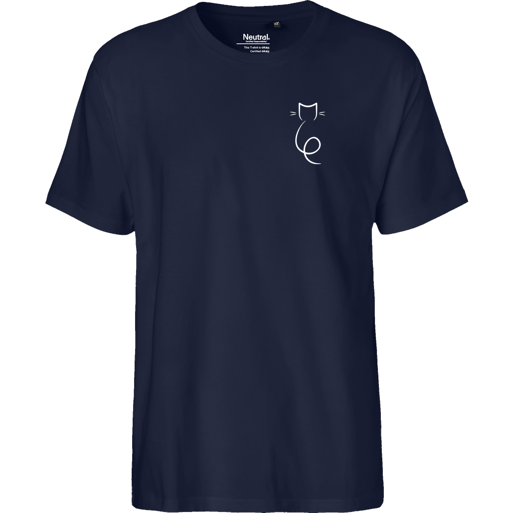 GustafGabel Gustaf Gabel - GCat T-Shirt Fairtrade T-Shirt - navy