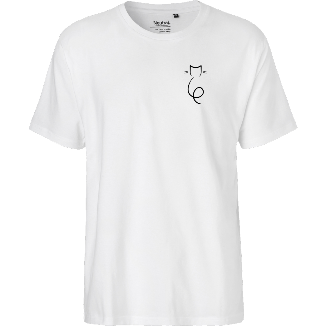 GustafGabel Gustaf Gabel - GCat T-Shirt Fairtrade T-Shirt - weiß