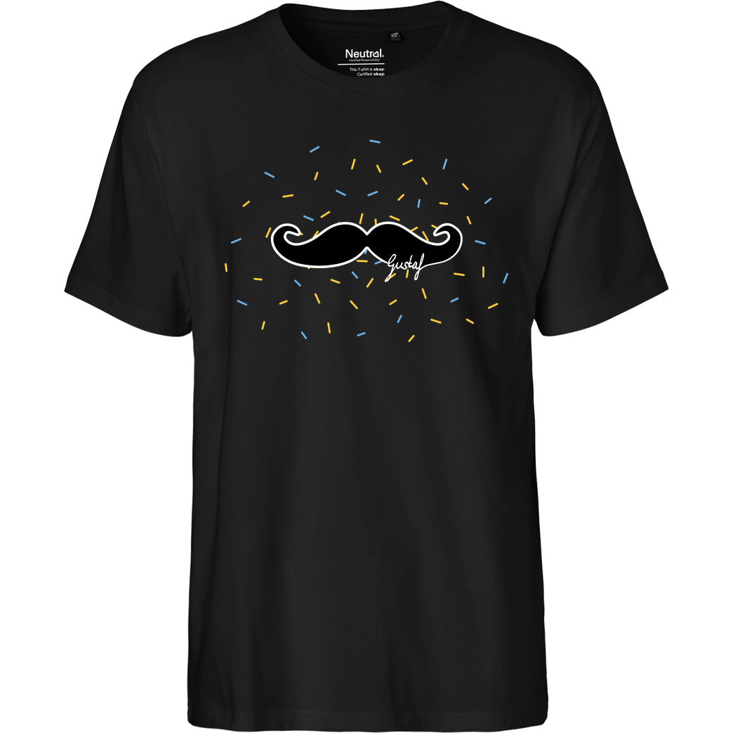 GustafGabel Gustaf Gabel - Konfetti T-Shirt Fairtrade T-Shirt - schwarz