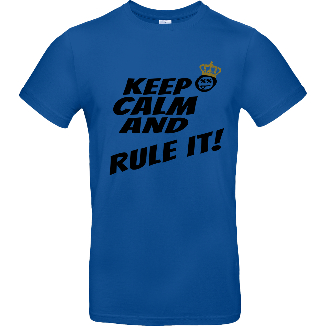 hallodri Hallodri - Keep Calm and Rule It! T-Shirt B&C EXACT 190 - Royal