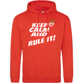 Hallodri - Keep Calm and Rule It! JH Hoodie - Orange
