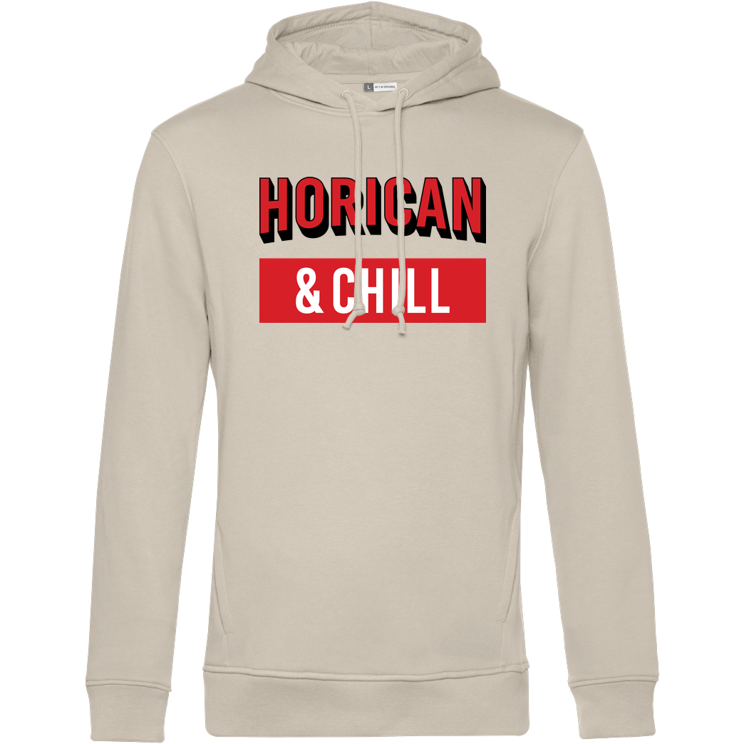 Horican Horican - and Chill Sweatshirt B&C HOODED INSPIRE - Cremeweiß