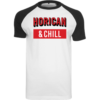 Horican - and Chill Raglan-Shirt weiß