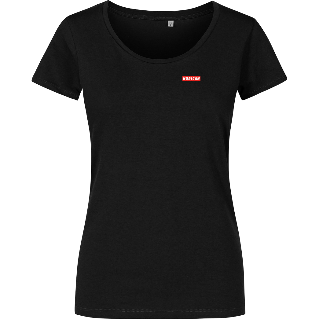 Horican Horican - Boxed Logo T-Shirt Damenshirt schwarz