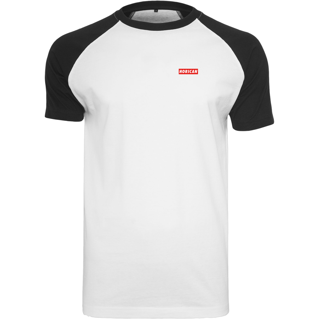 Horican Horican - Boxed Logo T-Shirt Raglan-Shirt weiß