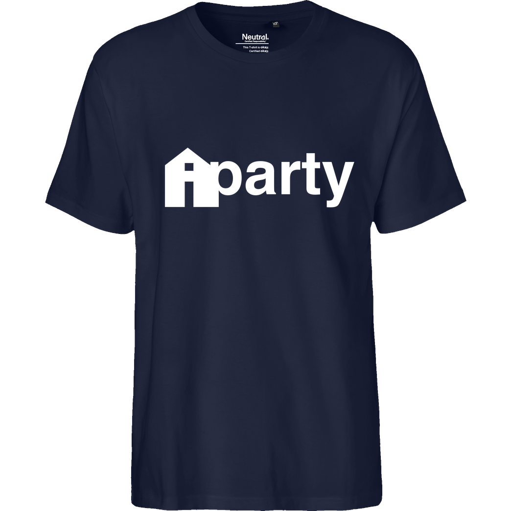 iHausparty iHausparty - Logo T-Shirt Fairtrade T-Shirt - navy