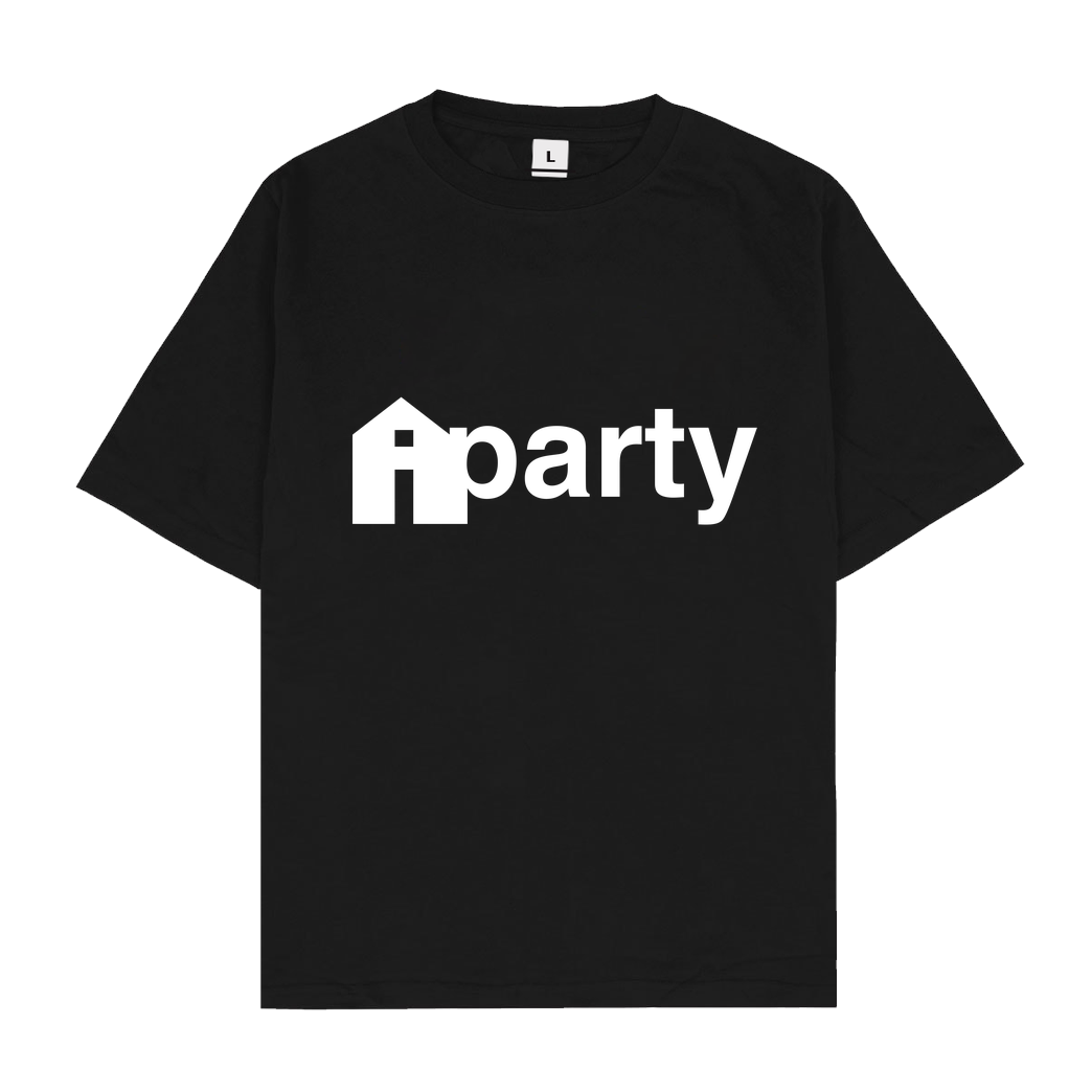 iHausparty iHausparty - Logo T-Shirt Oversize T-Shirt - Schwarz