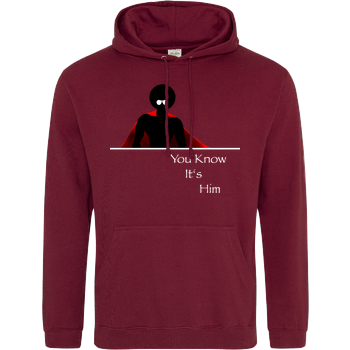 iHausparty - you know it's him JH Hoodie - Bordeaux
