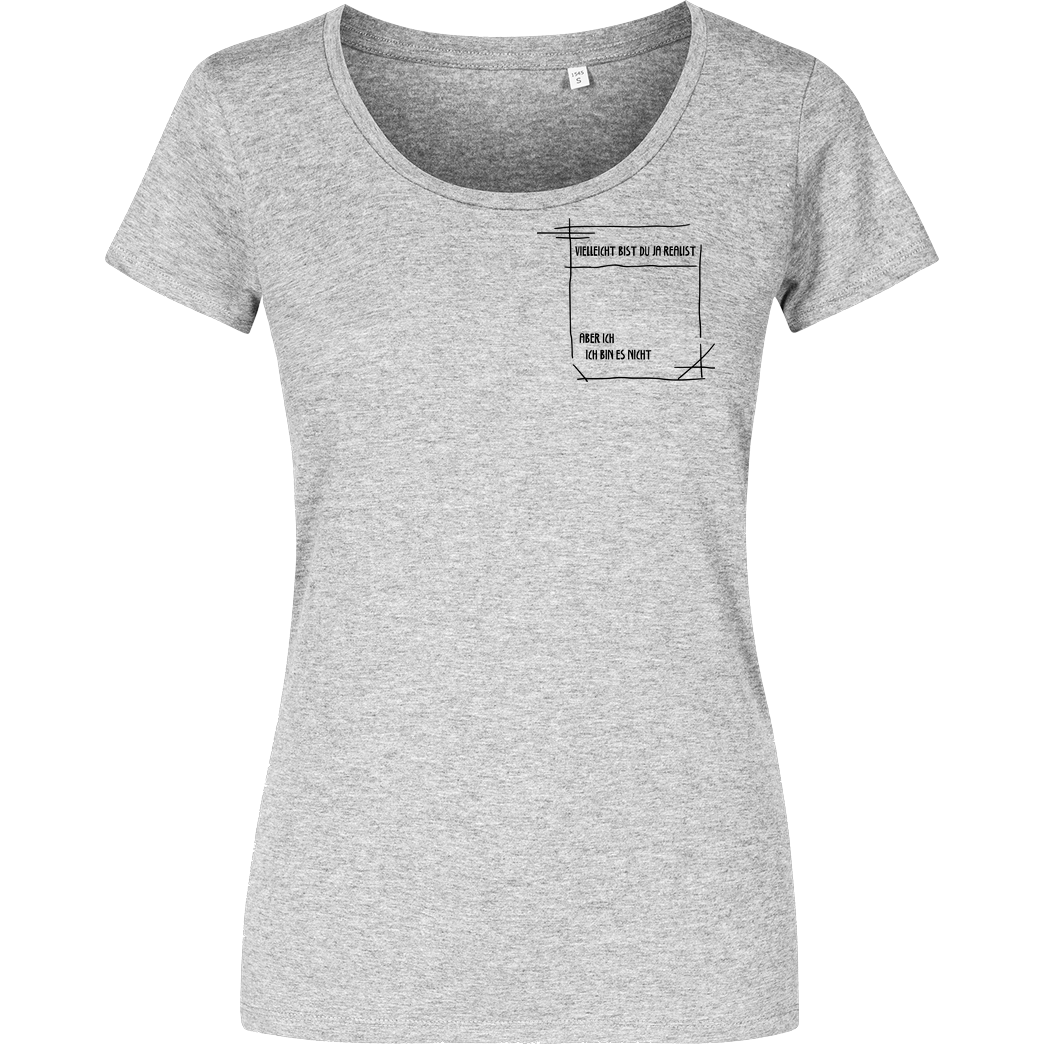Isy Zerinami  Isy - Realist T-Shirt Damenshirt heather grey