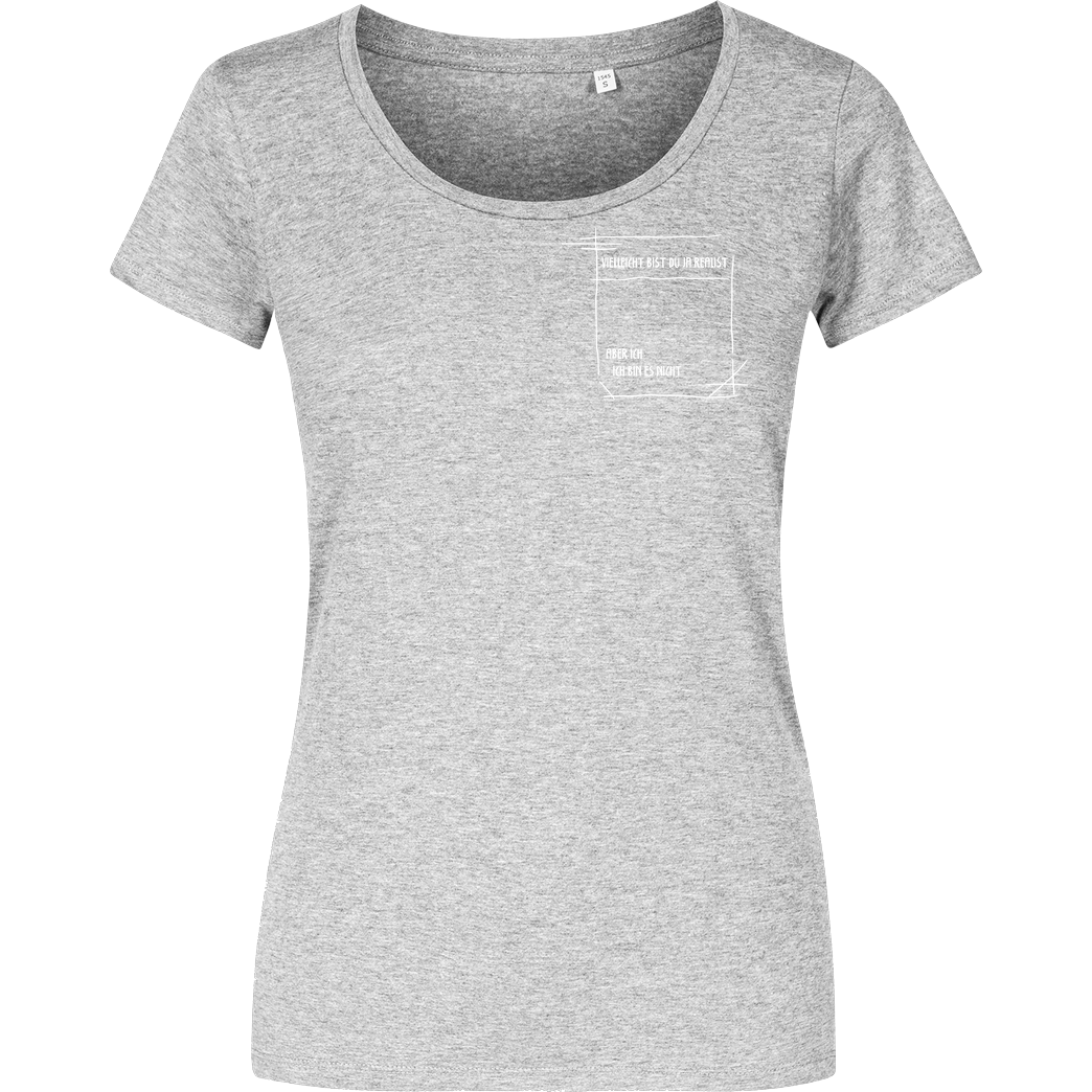 Isy Zerinami  Isy - Realist T-Shirt Damenshirt heather grey