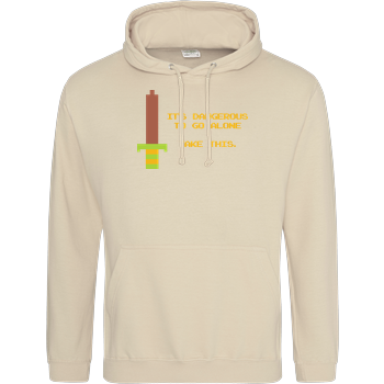 It's Dangerous to Go Alone JH Hoodie - Sand