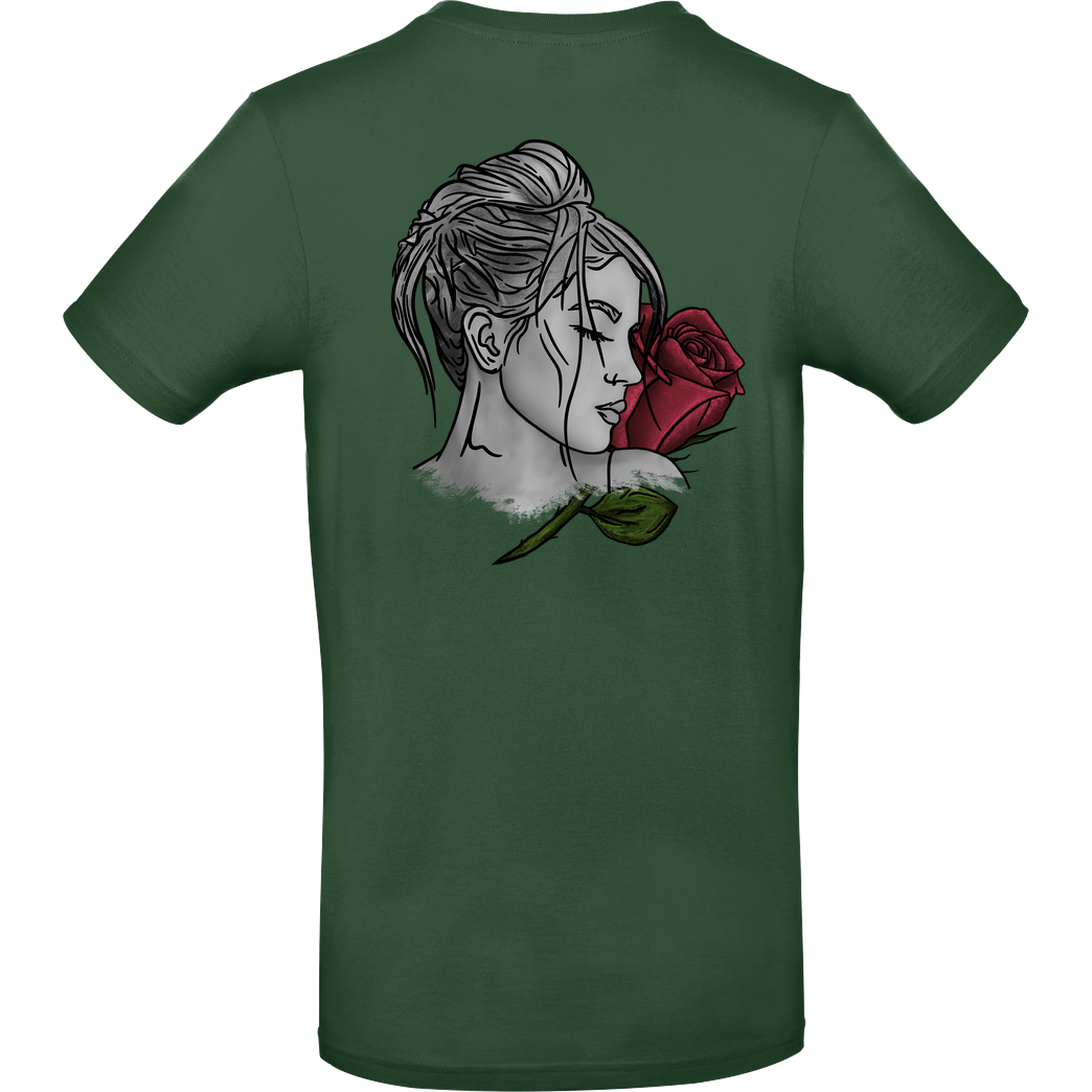 janaxf Janaxf - Rose T-Shirt B&C EXACT 190 - Flaschengrün