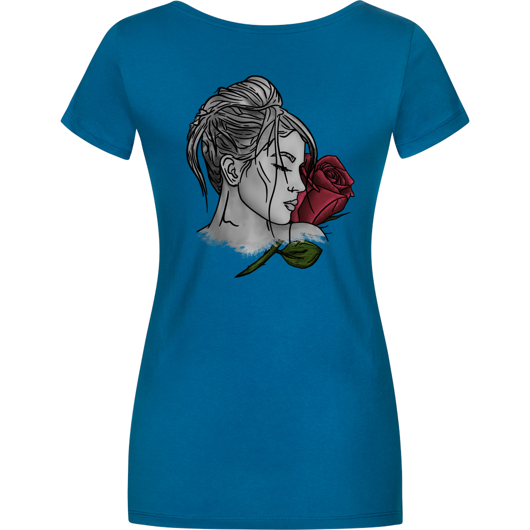 janaxf Janaxf - Rose T-Shirt Damenshirt petrol