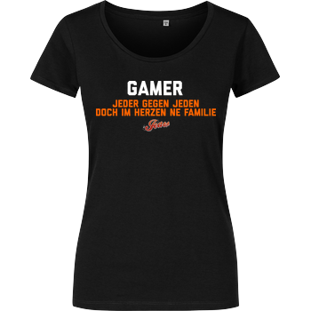 Jeaw - Gamer Damenshirt schwarz