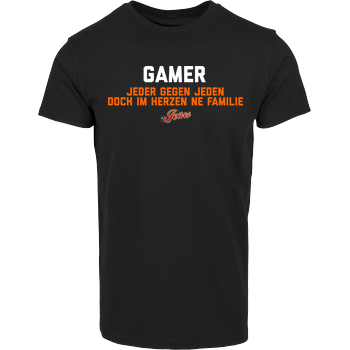Jeaw - Gamer Hausmarke T-Shirt  - Schwarz