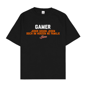 Jeaw - Gamer Oversize T-Shirt - Schwarz