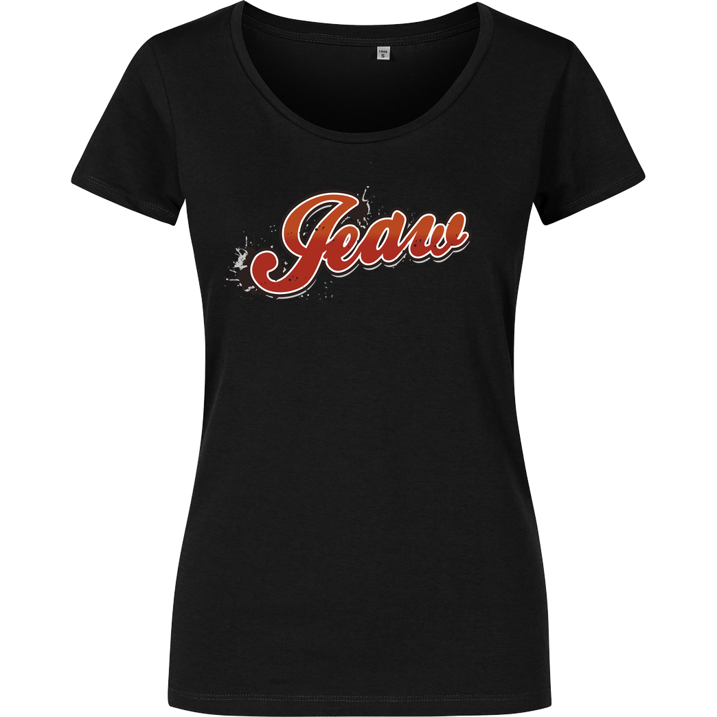 Jeaw Jeaw - Logo T-Shirt Damenshirt schwarz