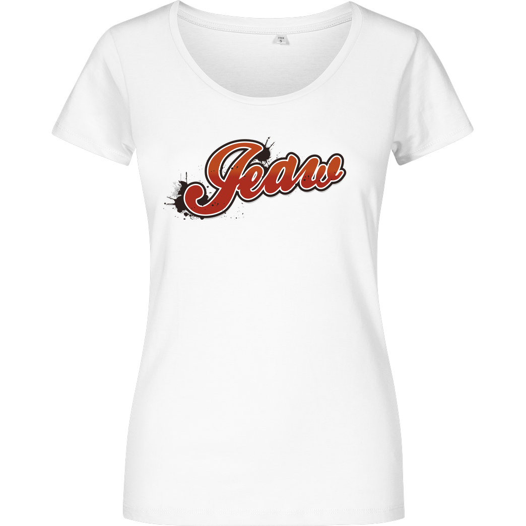 Jeaw Jeaw - Logo T-Shirt Damenshirt weiss