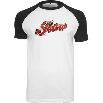 Jeaw - Logo Raglan-Shirt weiß