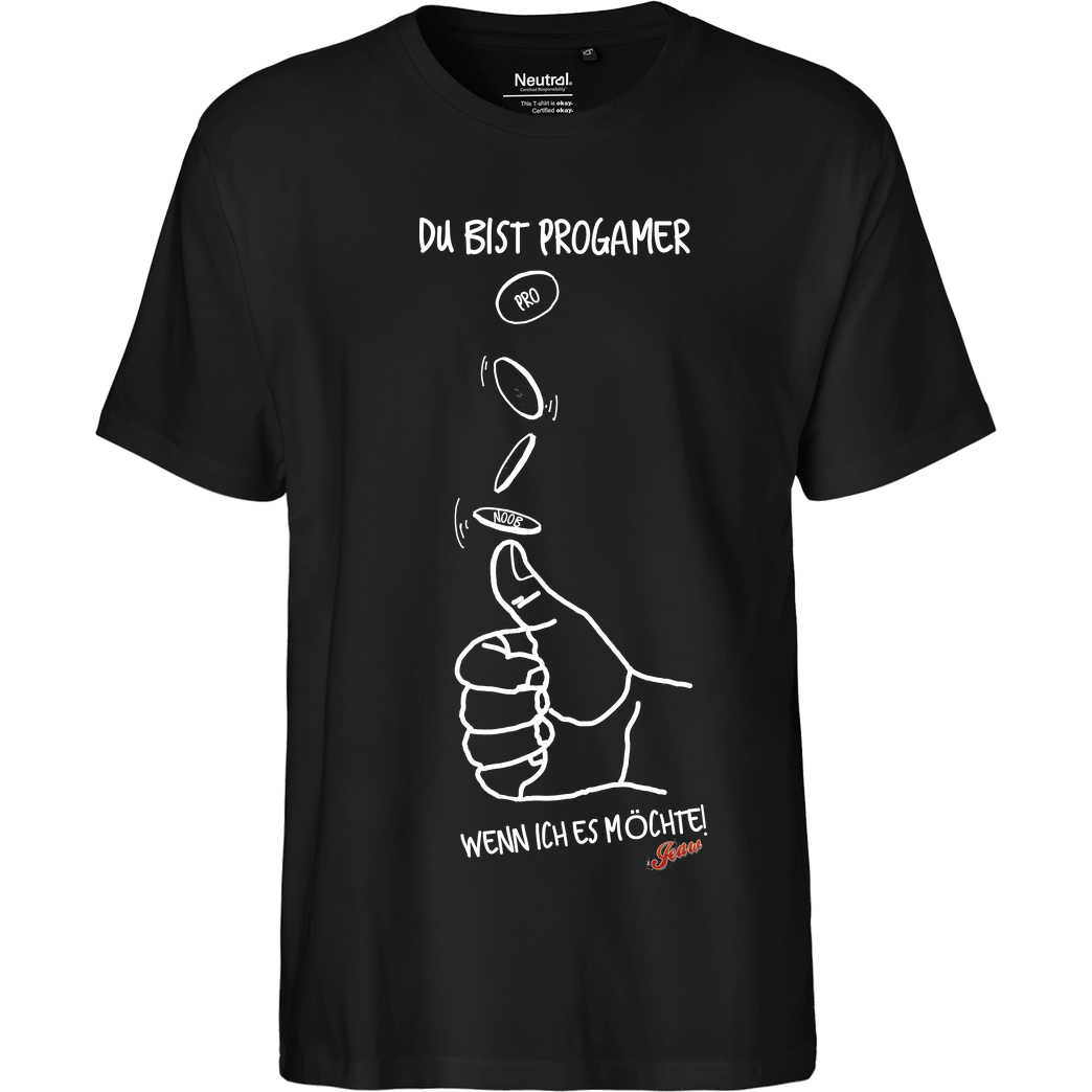 Jeaw Jeaw - Progamer T-Shirt Fairtrade T-Shirt - schwarz