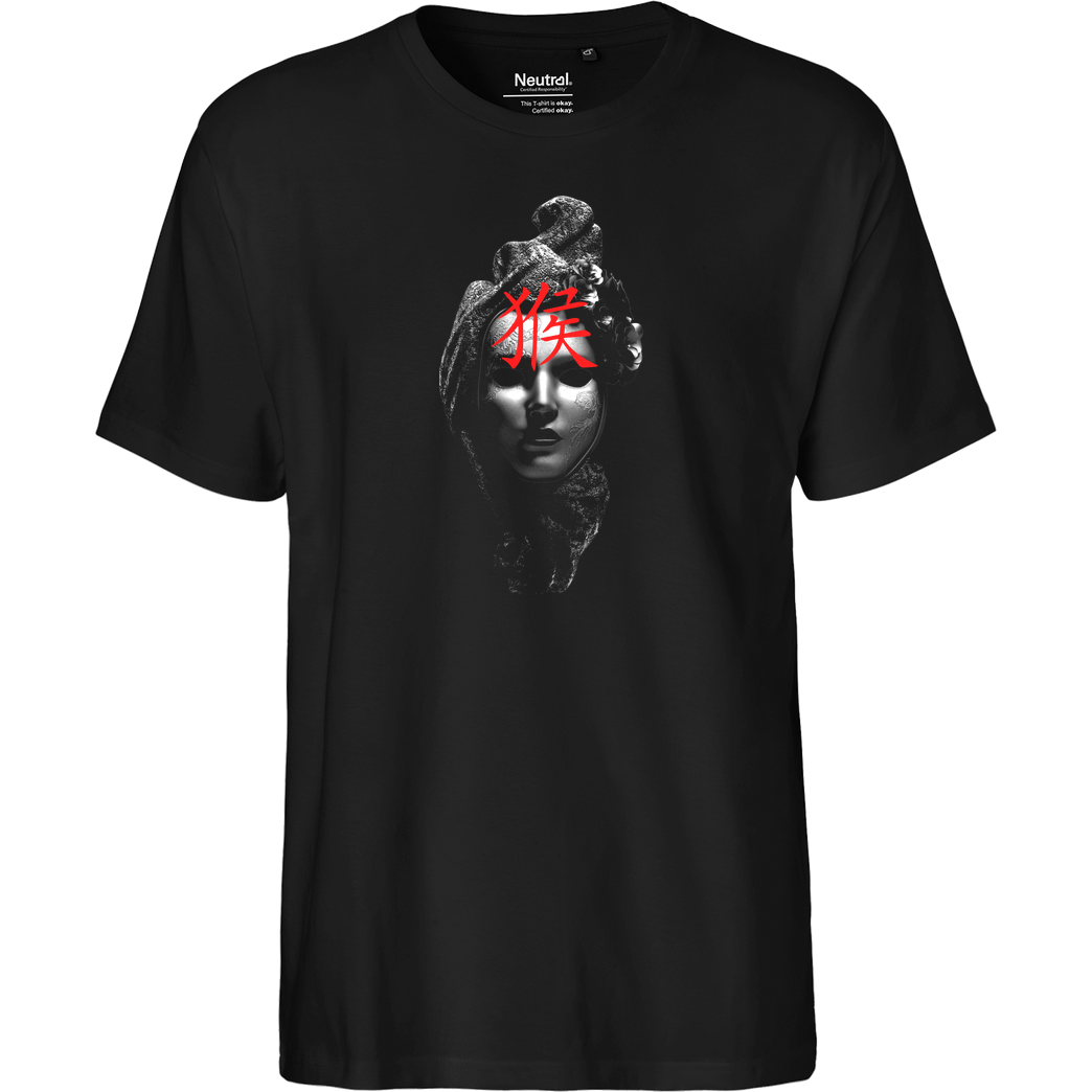 JERYKO Jeryko - Mask Sign T-Shirt Fairtrade T-Shirt - schwarz