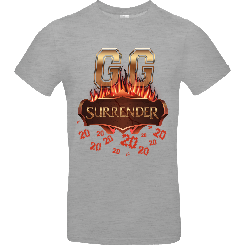 Jorgo JorgoTheBEAST - GG Surrender 20 T-Shirt B&C EXACT 190 - heather grey