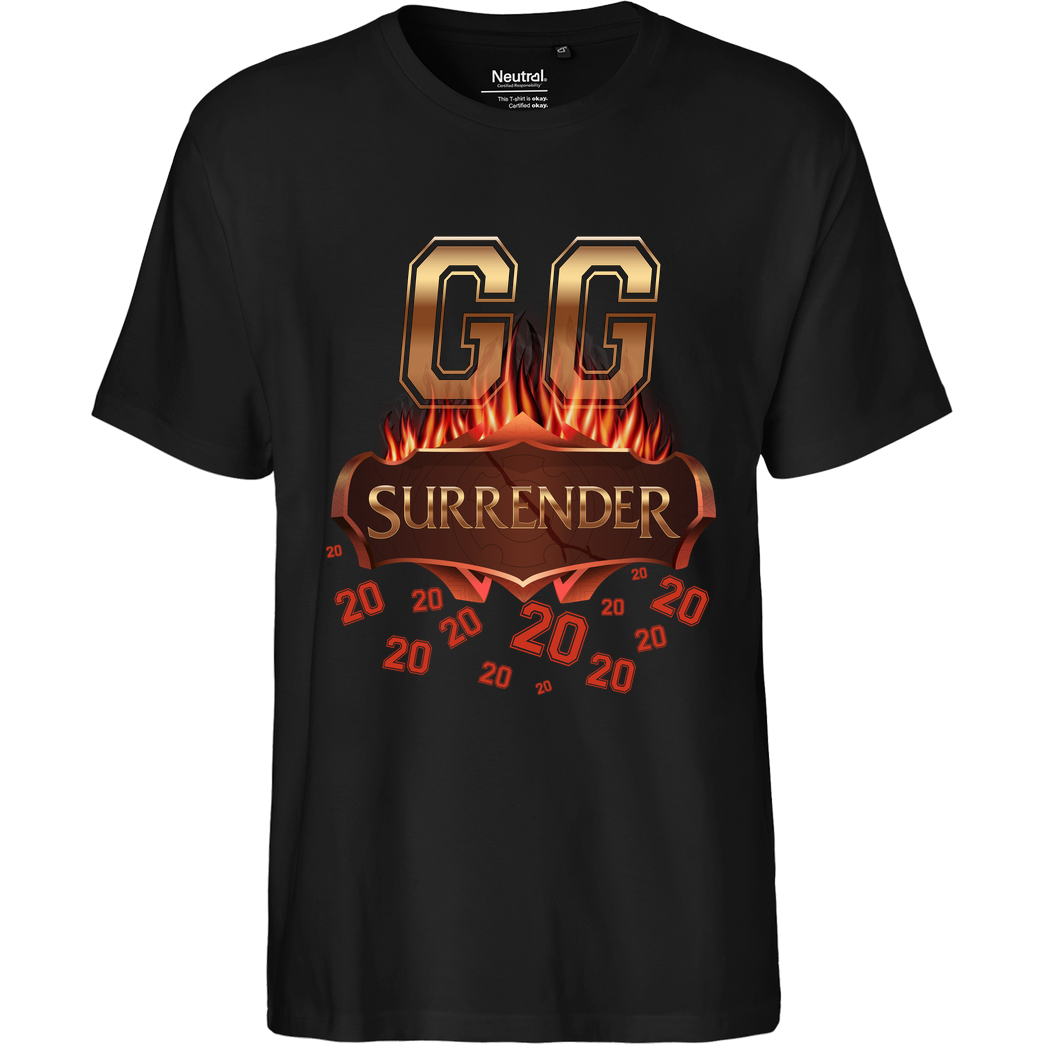 Jorgo JorgoTheBEAST - GG Surrender 20 T-Shirt Fairtrade T-Shirt - schwarz