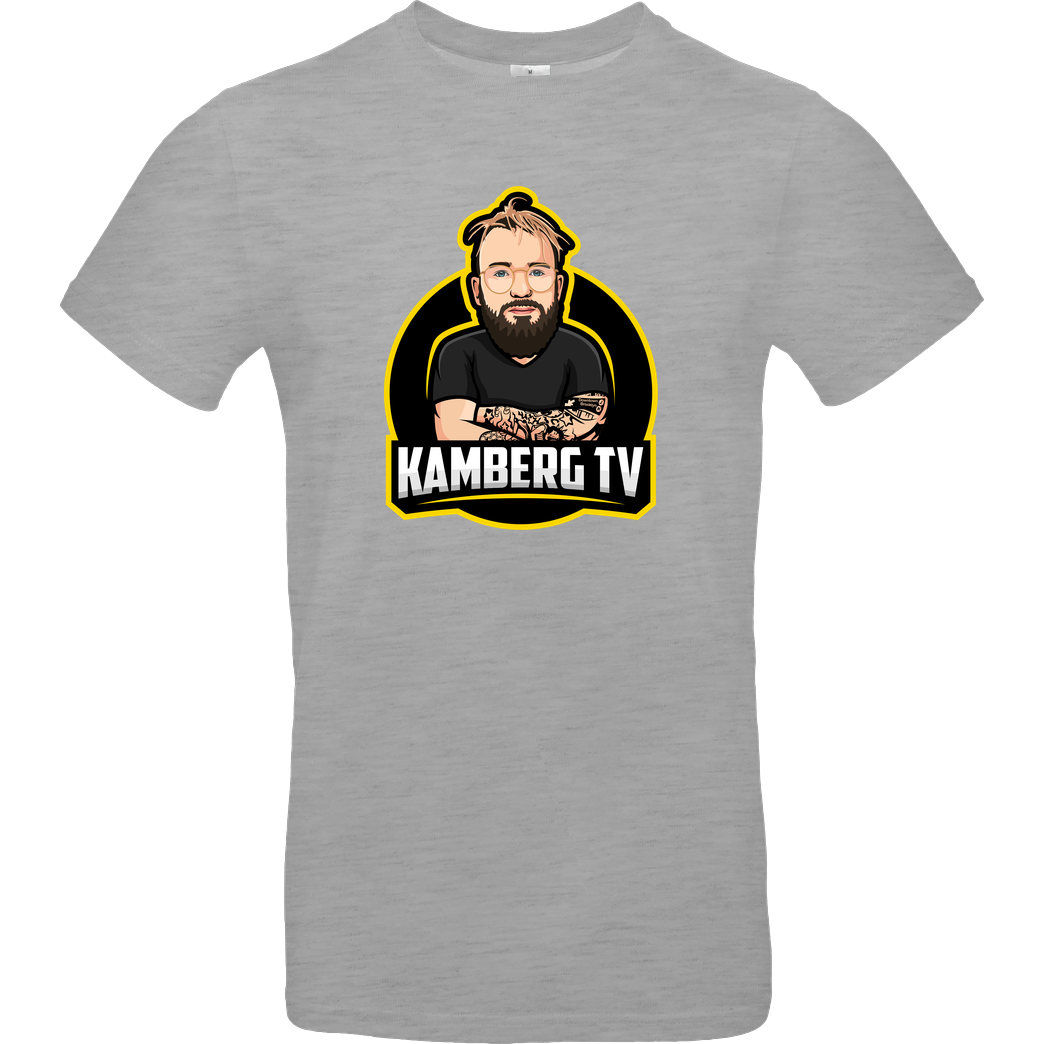 Kamberg TV Kamberg TV - Kamberg Logo T-Shirt B&C EXACT 190 - heather grey