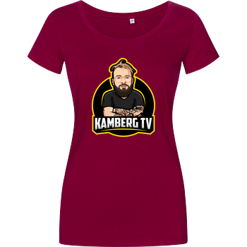 Kamberg TV - Kamberg Logo Damenshirt berry
