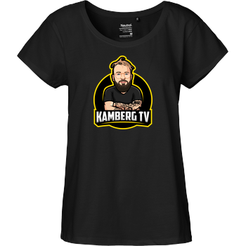 Kamberg TV - Kamberg Logo Fairtrade Loose Fit Girlie - schwarz