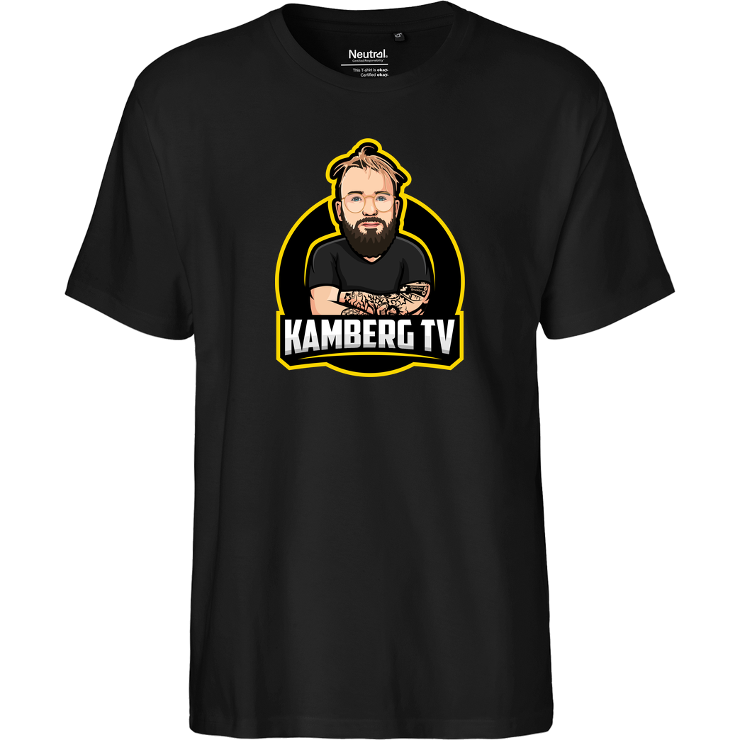 Kamberg TV Kamberg TV - Kamberg Logo T-Shirt Fairtrade T-Shirt - schwarz