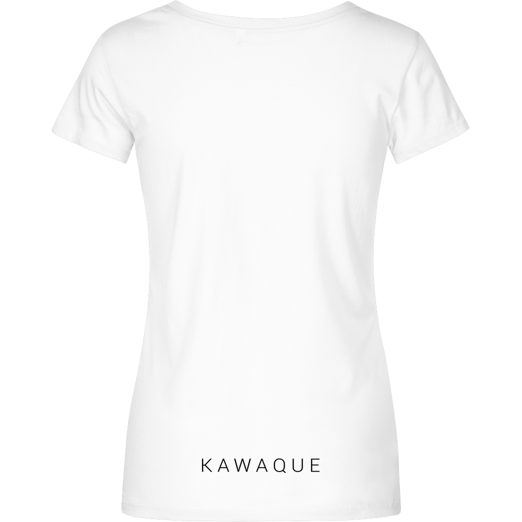 KawaQue KawaQue - Logo T-Shirt Damenshirt weiss