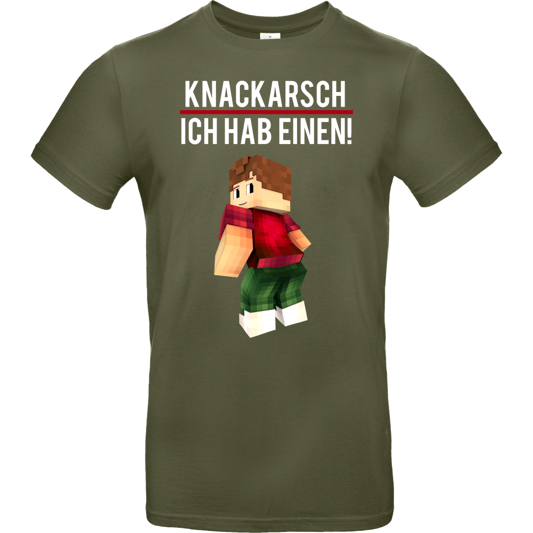 KillaPvP KillaPvP - Knackarsch T-Shirt B&C EXACT 190 - Khaki