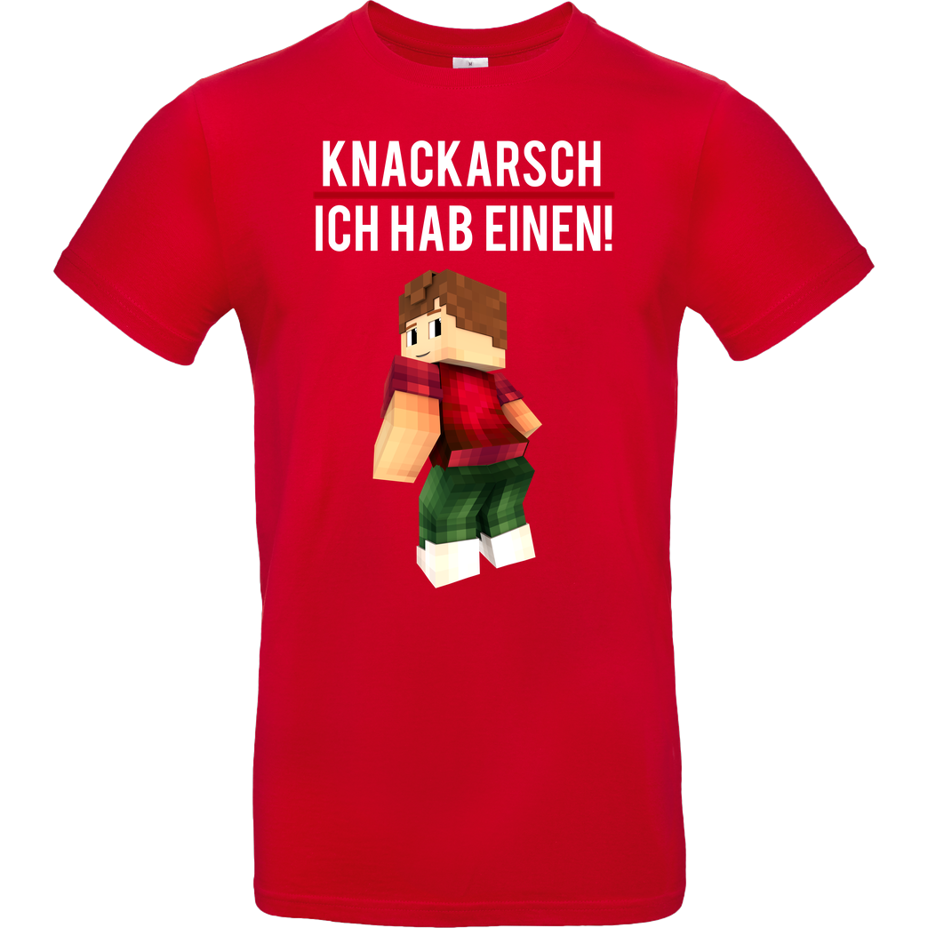 KillaPvP KillaPvP - Knackarsch T-Shirt B&C EXACT 190 - Rot