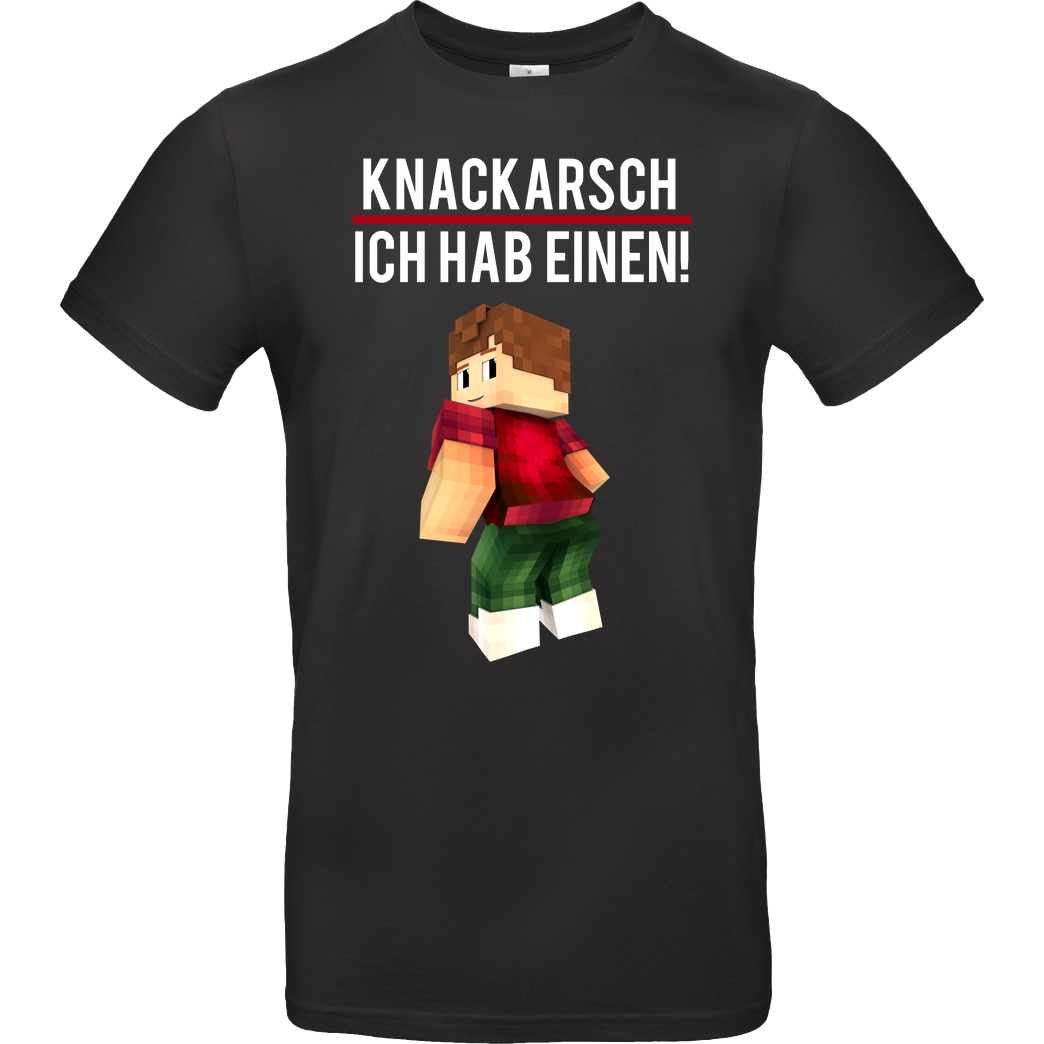 KillaPvP KillaPvP - Knackarsch T-Shirt B&C EXACT 190 - Schwarz