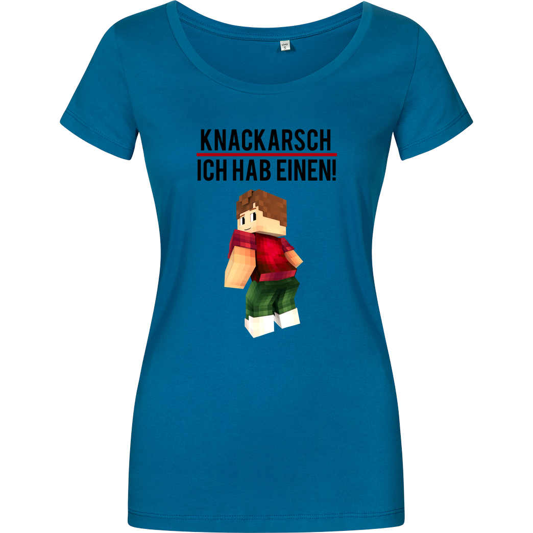 KillaPvP KillaPvP - Knackarsch T-Shirt Damenshirt petrol