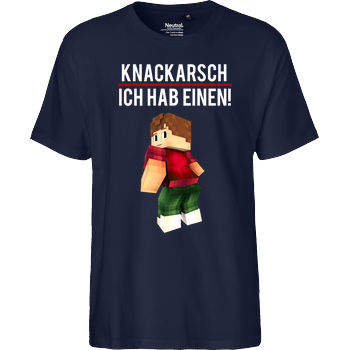 KillaPvP - Knackarsch Fairtrade T-Shirt - navy