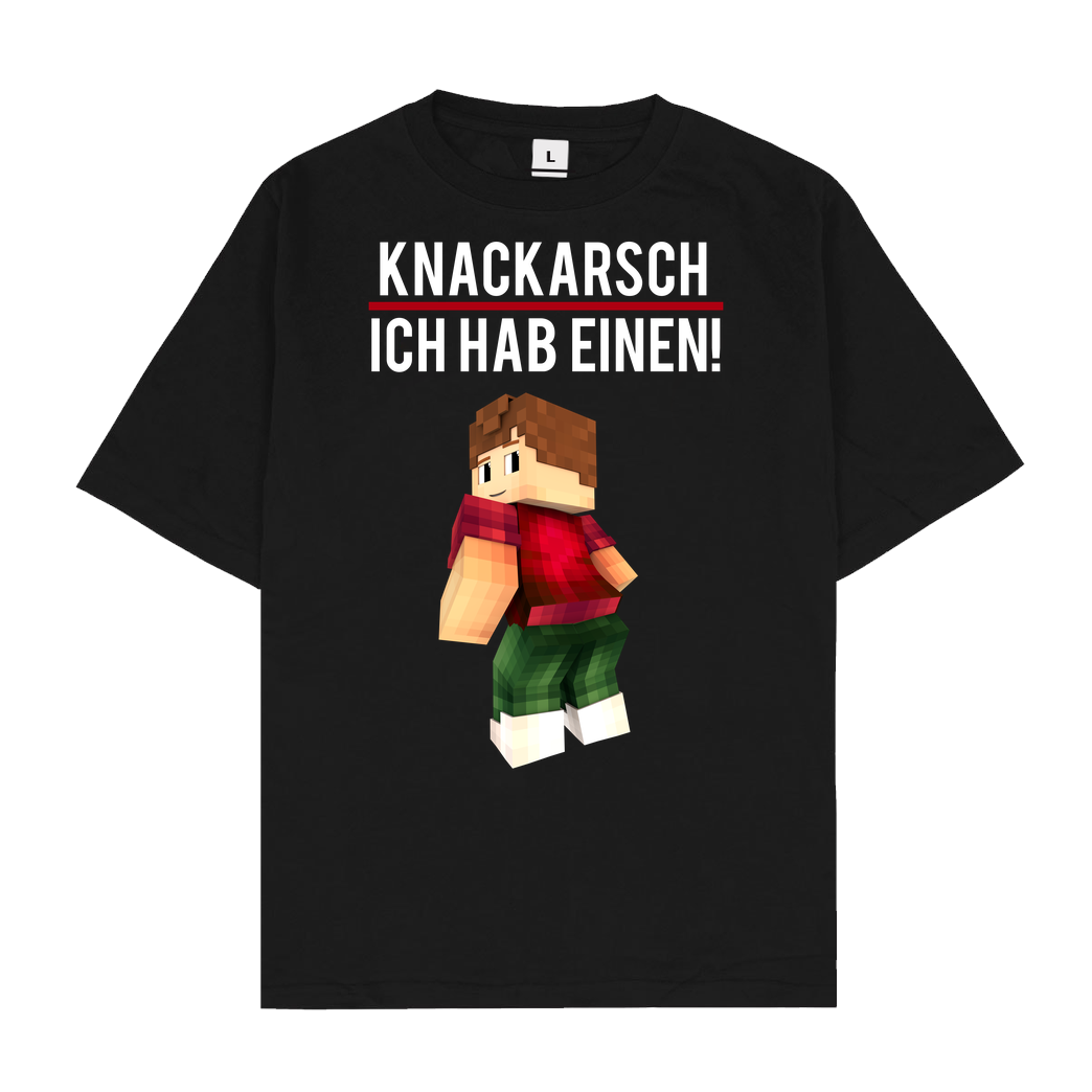 KillaPvP KillaPvP - Knackarsch T-Shirt Oversize T-Shirt - Schwarz