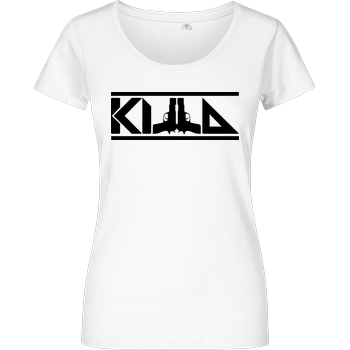 KillaPvP - Logo Damenshirt weiss
