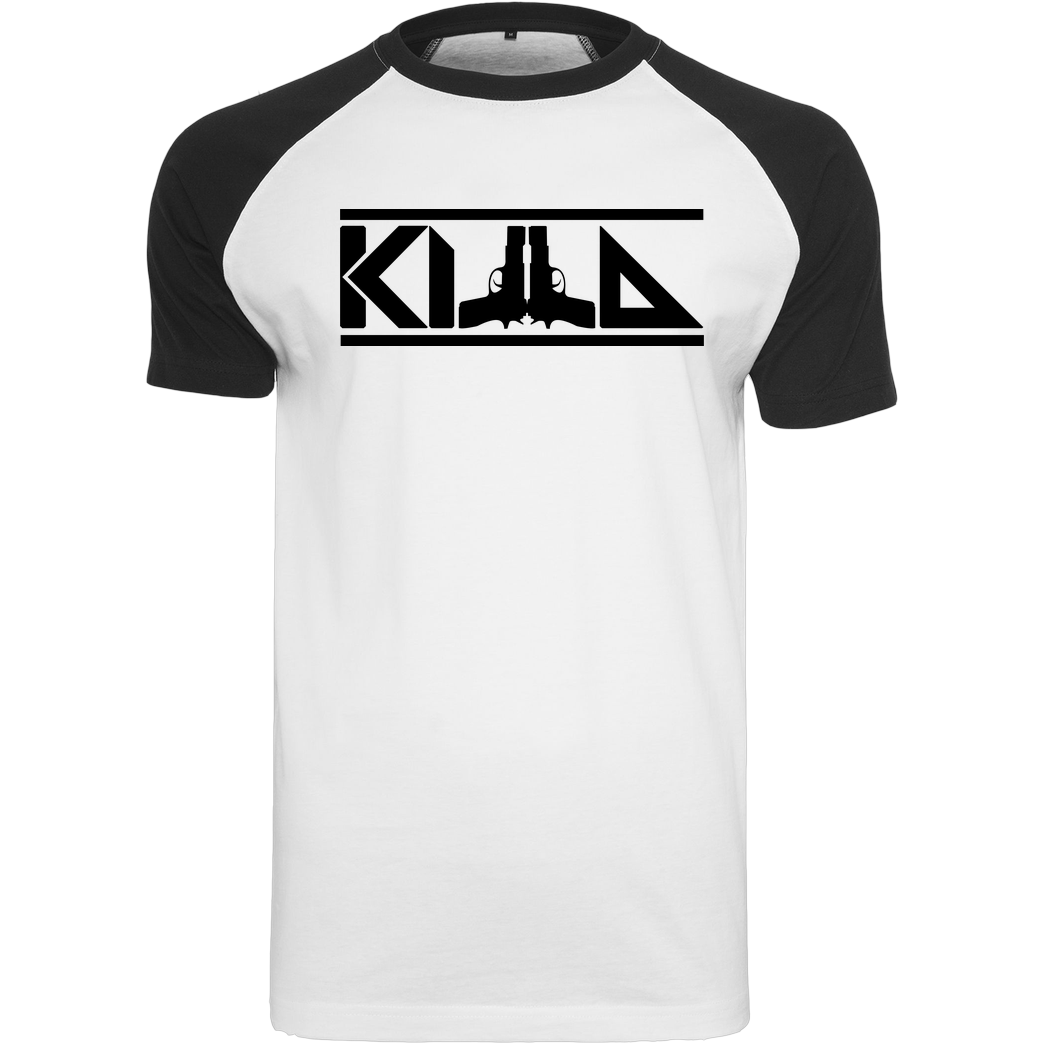 KillaPvP KillaPvP - Logo T-Shirt Raglan-Shirt weiß