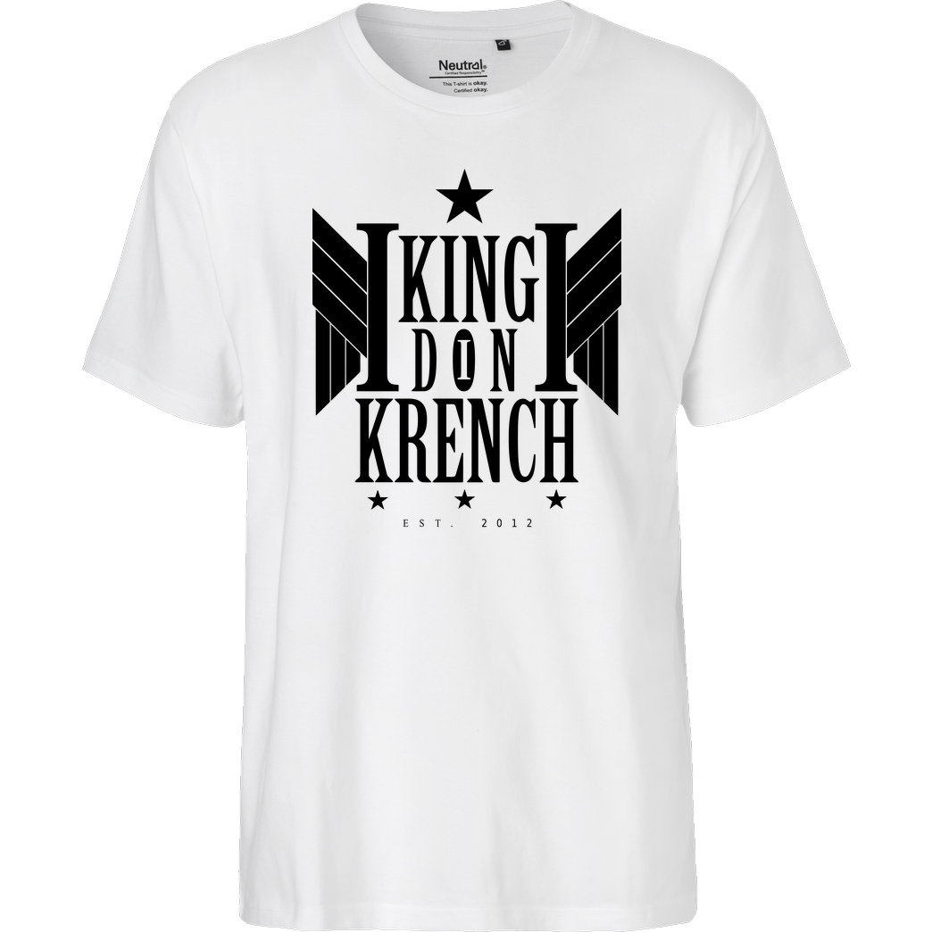 Krench Royale Krencho - Don Krench Wings T-Shirt Fairtrade T-Shirt - weiß
