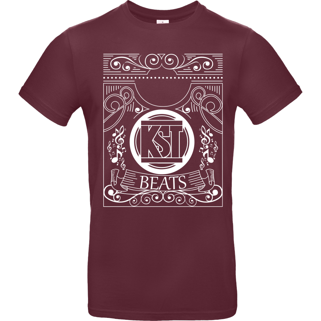 KsTBeats KsTBeats - Oldschool T-Shirt B&C EXACT 190 - Bordeaux