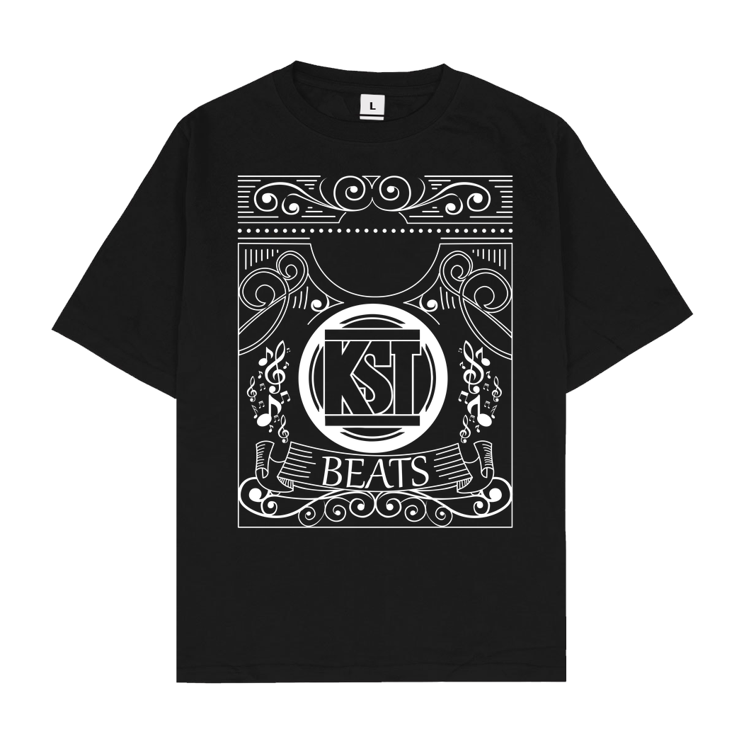 KsTBeats KsTBeats - Oldschool T-Shirt Oversize T-Shirt - Schwarz