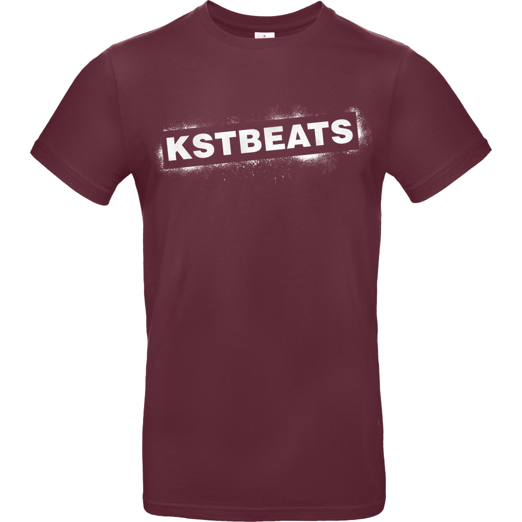 KsTBeats KsTBeats - Splatter T-Shirt B&C EXACT 190 - Bordeaux