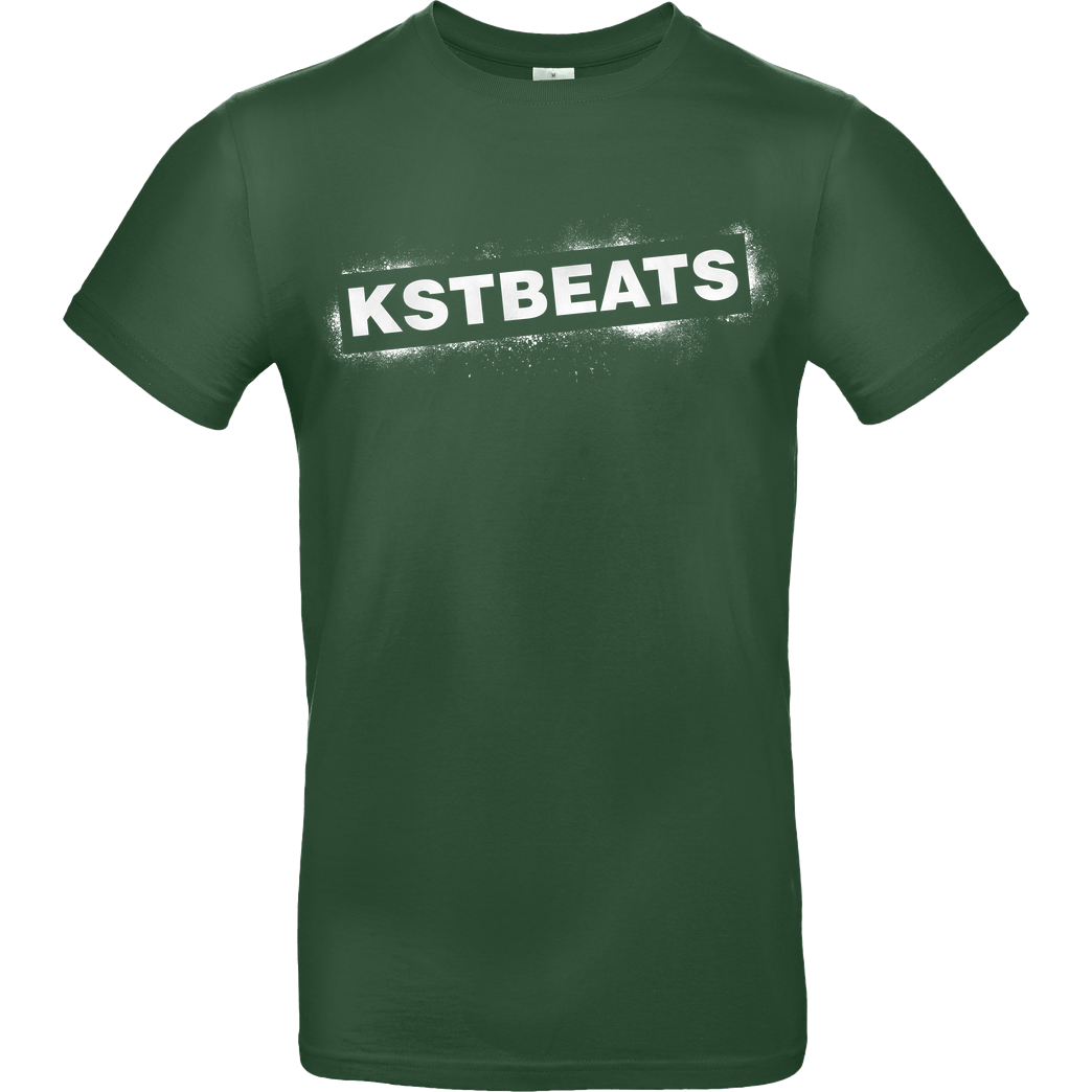 KsTBeats KsTBeats - Splatter T-Shirt B&C EXACT 190 - Flaschengrün