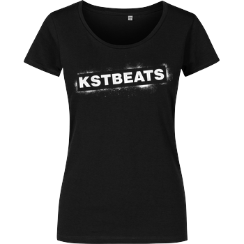 KsTBeats - Splatter Damenshirt schwarz