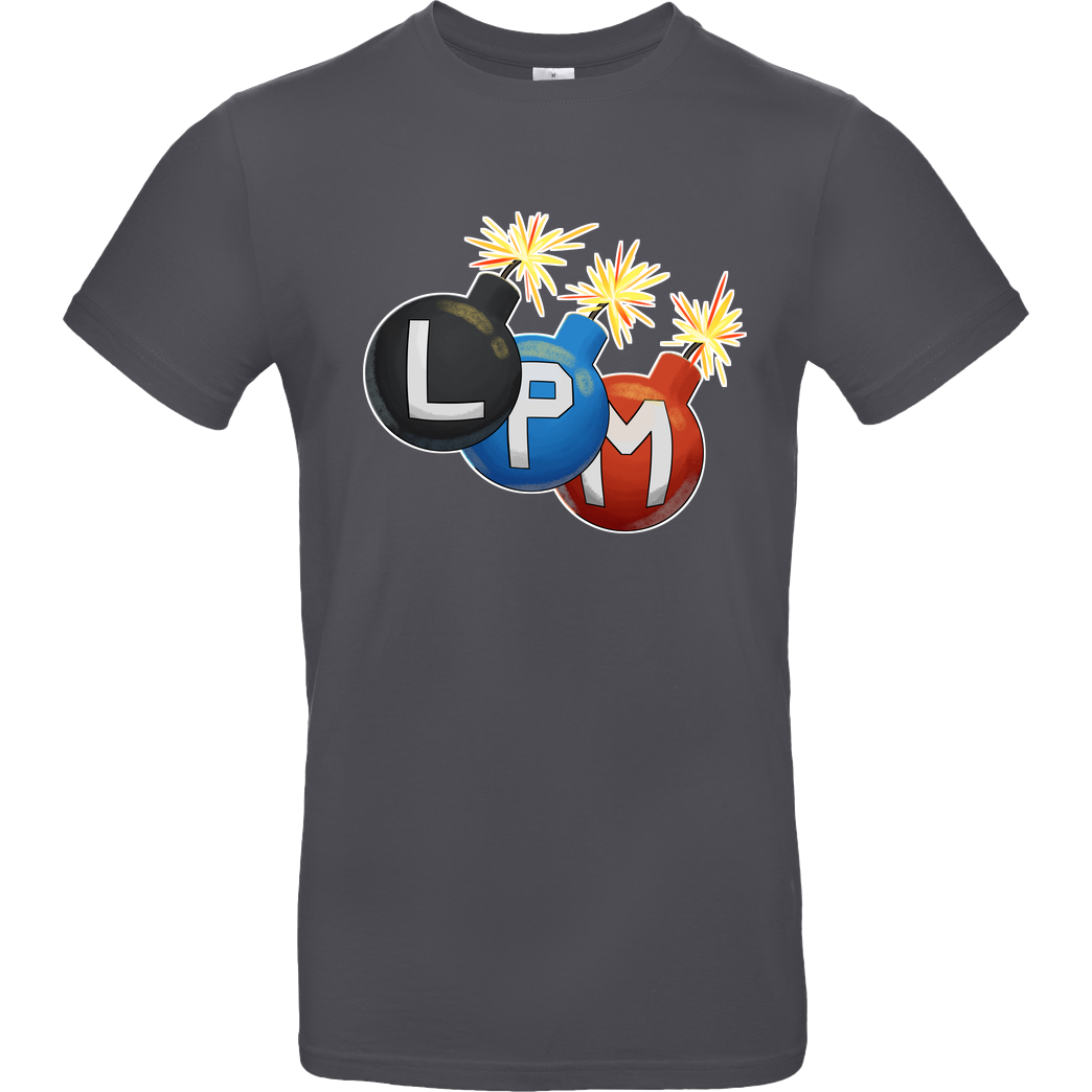 LETSPLAYmarkus LetsPlayMarkus - LPM Bomben T-Shirt B&C EXACT 190 - Dark Grey