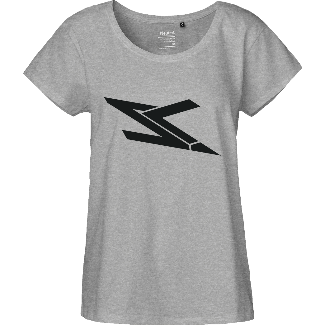 Lexx776 | SkilledLexx Lexx776 - Logo T-Shirt Fairtrade Loose Fit Girlie - heather grey