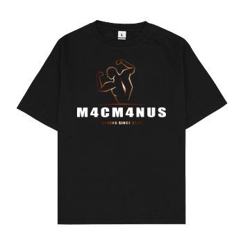 M4cM4nus - Bizeps Script Oversize T-Shirt - Schwarz